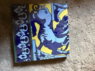Azulejo antiguo decorativo artesanal