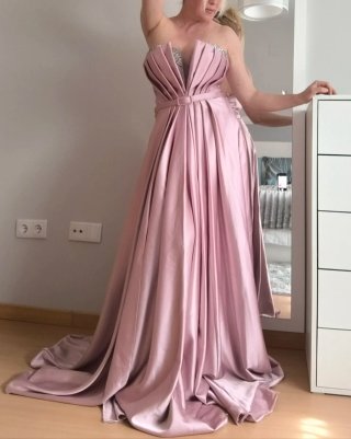 Vestido de Gala Largo Rosa