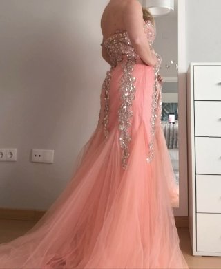 Vestido de Gala Largo Rosa