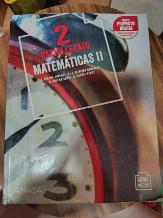Matemáticas II, 2 Bachillerato