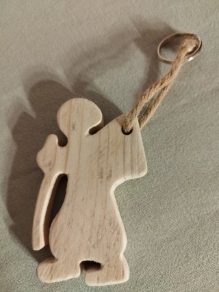 Portachiavi del pellegrino in legno
