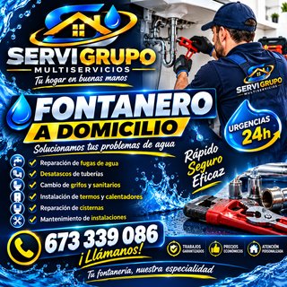 Fontanero a domicilio 24h