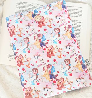 Funda para libro La Bella y la Bestia