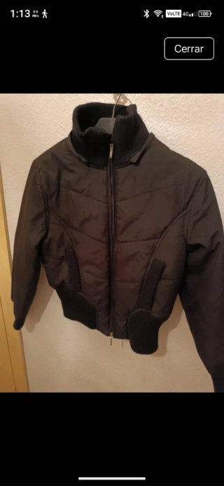 Cazadora bomber negra
