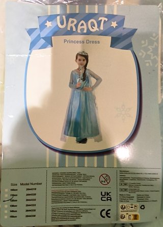 Disfraz Princesa Azul Talla (120cm.)