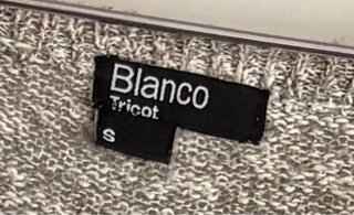 Jersey fino lana gris y blanco Talla S