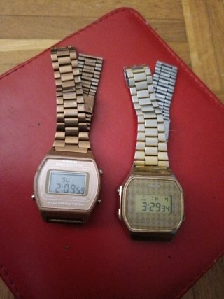 Relojes Casio Vintage Oro y Plata