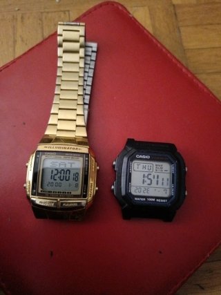 Reloj Casio Dorado y Negro