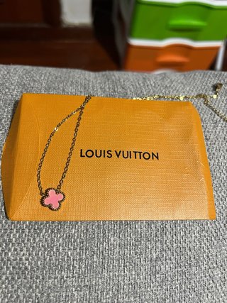 Collar LV Iconic esmalte rosa y oro