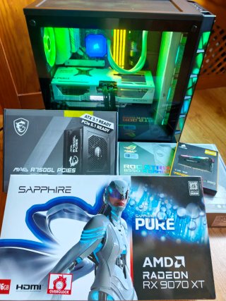 PC gaming 9070XT/5700X3D/RAM 32Gb/1TB NVMe/Corsair