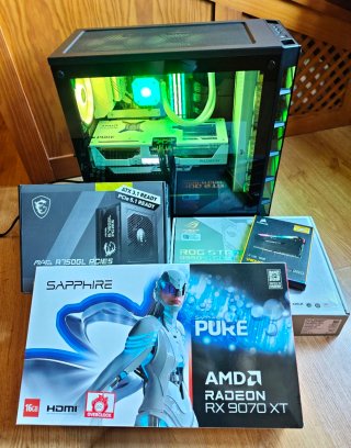PC gaming 9070XT/5700X3D/RAM 32Gb/1TB NVMe/Corsair