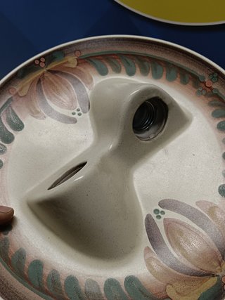 Precioso plafón,  lámpara de cerámica de Porta Celi , ceramica Valencia