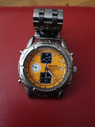 Reloj Pulsar Titanium Cronógrafo 100m