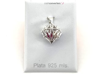 colgante plata 925mm con piedra con circonita