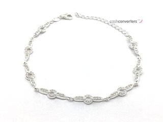 pulsera plata 925mm con piedra con circonita