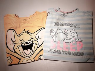 2 Camisolas Cortas Disney