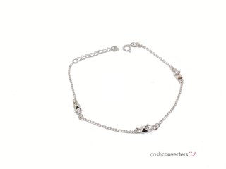 pulsera plata 925mm con piedra con circonita