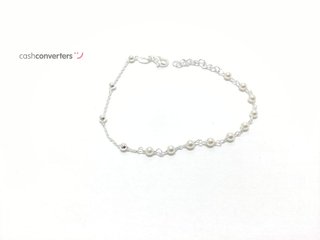 pulsera plata 925mm con piedra con perla
