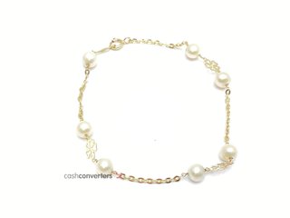 pulsera oro 18k con piedra con nacar