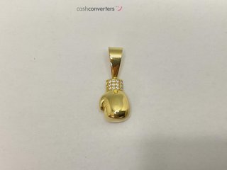 colgante oro 18k con piedra con circonita