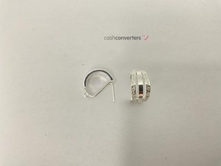 pendientes plata 925mm con piedra con circonita