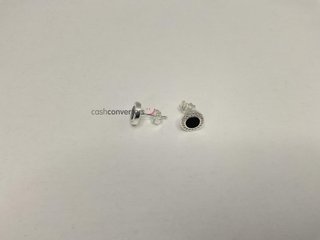 pendientes plata 925mm con piedra con circonita,onix