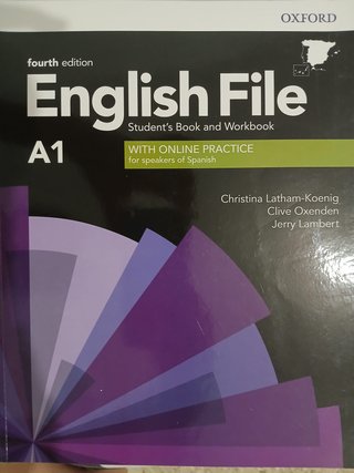 Libro English File A1. Student ́s book y workbook.