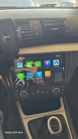 Rádio BMW E81 E82 E87 E88 Android + GPS + Carplay