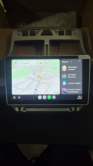 Rádio Peugeot 307 Android + GPS + Carplay sem fios