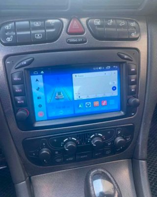 Rádio Mercedes W203/W209 Android + GPS + Carplay