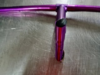 Manillar y Tija de Bicicleta MTB Morados