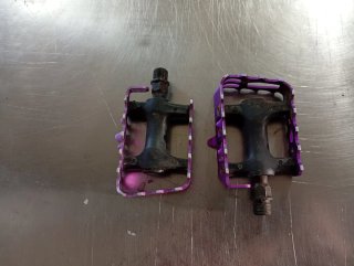 Manillar y Tija de Bicicleta MTB Morados
