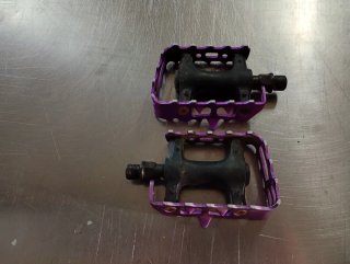 Manillar y Tija de Bicicleta MTB Morados