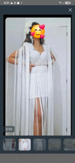 Vestido de Boda Estilo Gitano Blanco