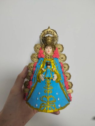 Virgen del Rocío Dorada y Celeste