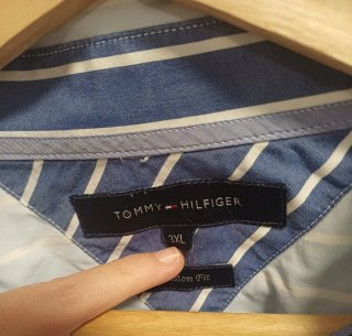 Camisa Tommy Hilfiger Azul Talla 3XL