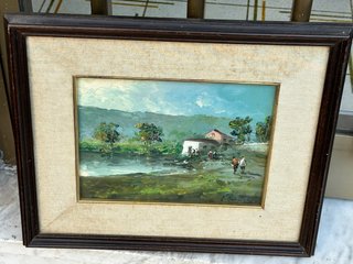 Quadro antico olio su tela