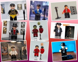 Michael Jackson Lote 9 Minifiguras Lego