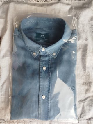 Camisa Scotta Azul Talla L