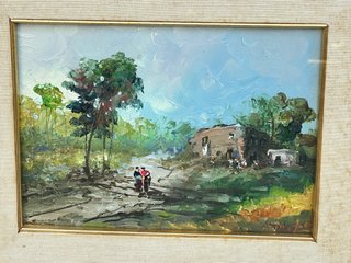 Quadro olio su tavola