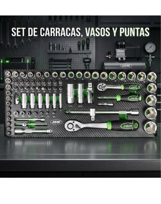 Caja Metálica JBM 143 piezas ¡NUEVA A ESTRENAR!