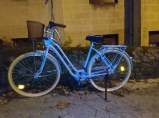 Bicicleta de Paseo Azul con Cesta