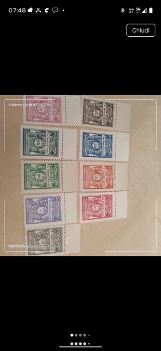 9 francobolli nuovi del 1929