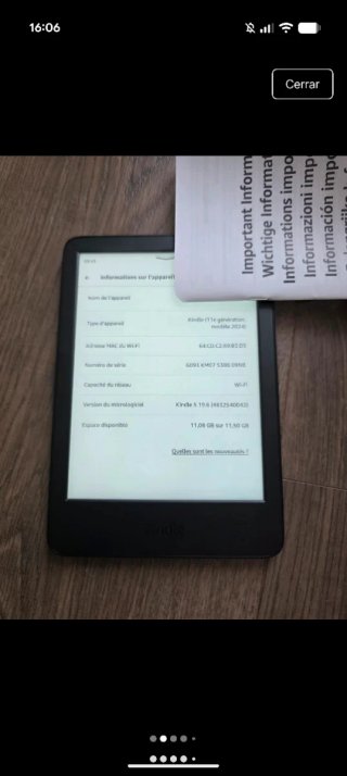 Amazon Kindle 16GB (Modelo 2024) 11a generación