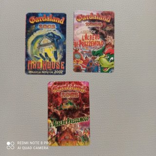 Lotto 3 Biglietti Storici Gardaland 2002