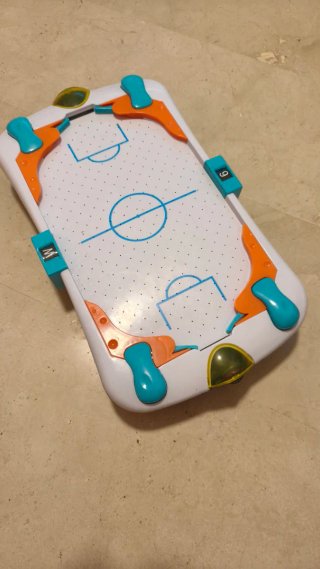 Juego de futbolín con aire