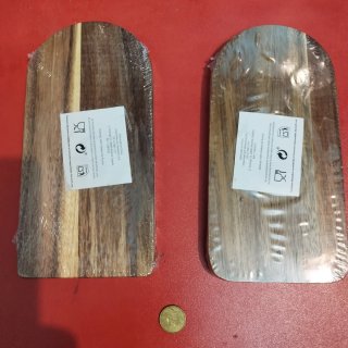 2 Bandejas de madera para aperitivo