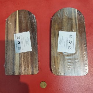 2 Bandejas de madera para aperitivo