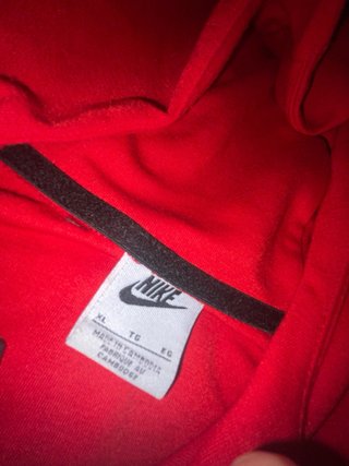 Chaqueta Nike Roja con Cremallera