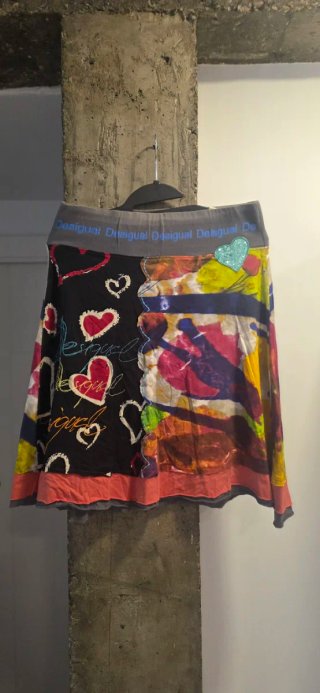 Falda Desigual Estampada